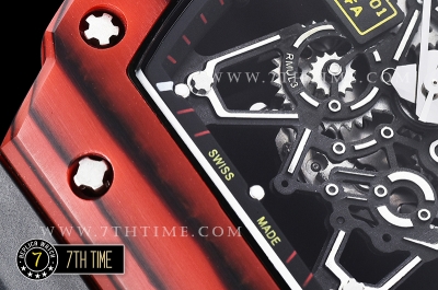 Richard Mille RM035-01 Rafael Nadal Red FC/VRU Blk/Blk Miyota Mod Black Inner Bezel Rehaut