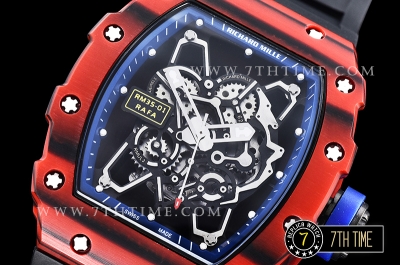 Richard Mille RM035-01 Rafael Nadal Red FC/VRU Blk/Blue Miyota Mod Blue Inner Bezel Rehaut
