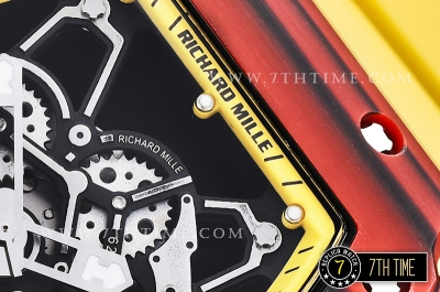 Richard Mille RM035-01 Rafael Nadal Red FC/VRU Blk/Yllw Miyota Mod Yellow Inner Bezel Rehaut