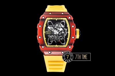 Richard Mille RM035-01 Rafael Nadal Red FC/VRU Blk/Yllw Miyota Mod Yellow Inner Bezel Rehaut