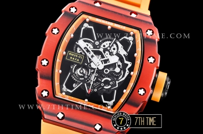 Richard Mille RM035-01 Rafael Nadal Red FC/VRU Blk/Org Miyota Mod Orange Inner Bezel Rehaut