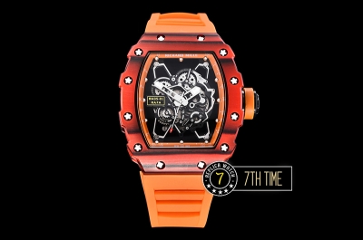 Richard Mille RM035-01 Rafael Nadal Red FC/VRU Blk/Org Miyota Mod Orange Inner Bezel Rehaut