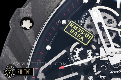 Richard Mille RM035-01 Rafael Nadal Black FC/VRU Blk/Red Miyota Mod