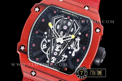 Richard Mille RM027-03 Rafael Nadal Red FC/VRU Blk/Blk C Miyota Mod