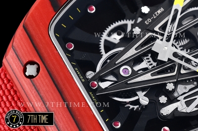 Richard Mille RM027-03 Rafael Nadal Red FC/VRU Blk/Blk C Miyota Mod
