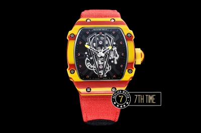 Richard Mille RM027-03 Rafael Nadal Red/Yellw FC/VRU Blk Miyota Mod