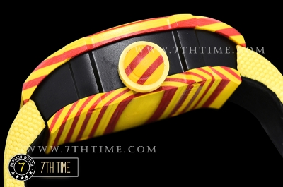 Richard Mille RM027-03 Rafael Nadal Red/Yellw FC/VRU Blk Miyota Mod Yellow Strap