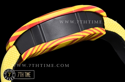 Richard Mille RM027-03 Rafael Nadal Red/Yellw FC/VRU Blk Miyota Mod Yellow Strap