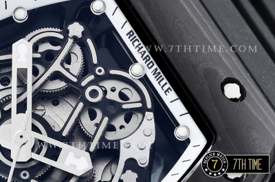 Richard Mille RM055 Bubba Watson FC/RU Skeleton White MY9015 Mod