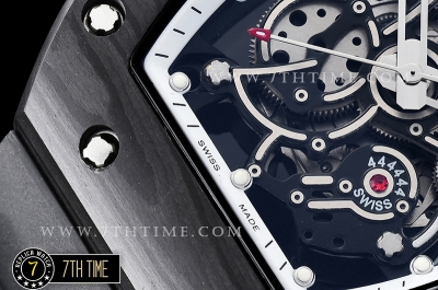 Richard Mille RM055 Bubba Watson FC/RU Skeleton White MY9015 Mod