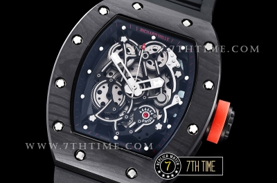Richard Mille RM055 Bubba Watson FC/RU Skeleton Black MY9015 Mod