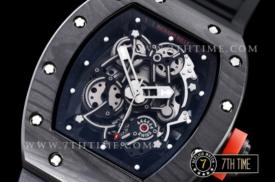 Richard Mille RM055 Bubba Watson FC/RU Skeleton Black MY9015 Mod