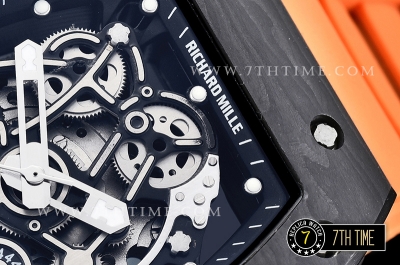 Richard Mille RM055 Bubba Watson FC/RU Skeleton Orange MY9015 Mod