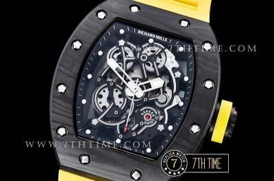 Richard Mille RM055 Bubba Watson FC/RU Skeleton Yellow MY9015 Mod