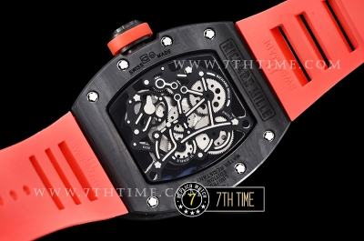 Richard Mille RM055 Bubba Watson FC/RU Skeleton Red MY9015 Mod