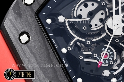 Richard Mille RM055 Bubba Watson FC/RU Skeleton Red MY9015 Mod