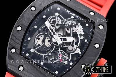 Richard Mille RM055 Bubba Watson FC/RU Skeleton Red MY9015 Mod