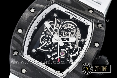 Richard Mille RM055 Bubba Watson FC/TI/RU Skeleton White MY8215 Mod
