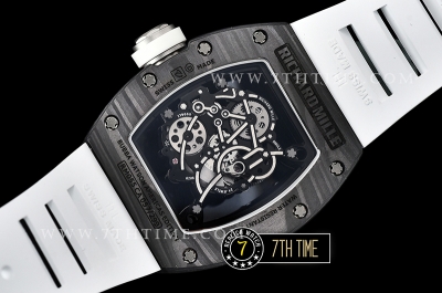 Richard Mille RM055 Bubba Watson FC/TI/RU Skeleton White MY8215 Mod White Crown