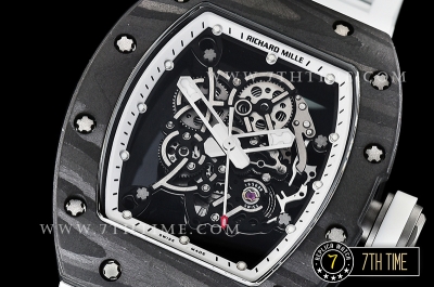 Richard Mille RM055 Bubba Watson FC/TI/RU Skeleton White MY8215 Mod White Crown
