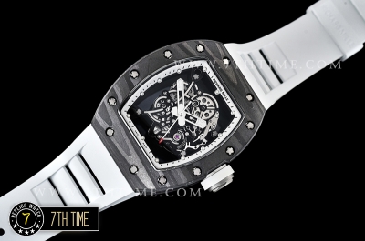 Richard Mille RM055 Bubba Watson FC/TI/RU Skeleton White MY8215 Mod White Crown