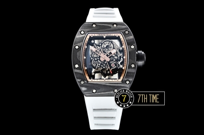 Richard Mille RM055 Bubba Watson FC/RU Skeleton White/Gold MY8215 Mod