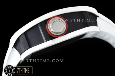 Richard Mille RM055 Bubba Watson CER/RU Skeleton White/Red MY8215 Mod