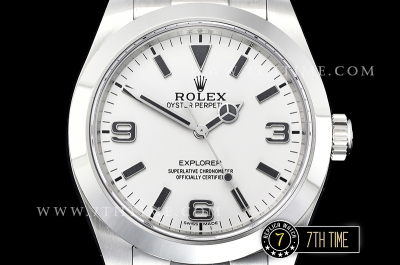 Explorer 1 Ref.214270 39mm Fantasy White Dial with Large 3,6,9 & Stick Markers Solid Stainless Steel 316F Gold Plated Asia 2836